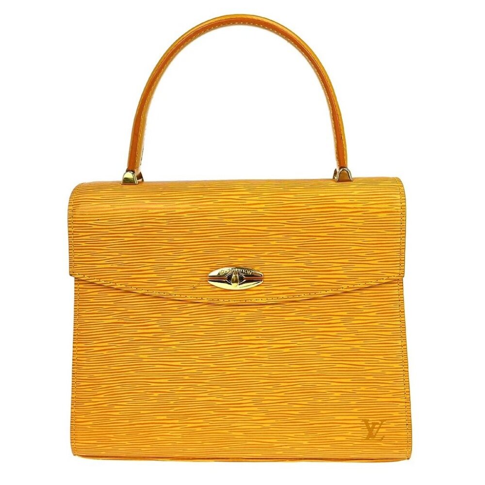 BUYIT LOUIS VUITTON YELLOW EPI MALESHERBES HANDBAG M52379 MI0957 NQ04217 - Picture 1 of 11